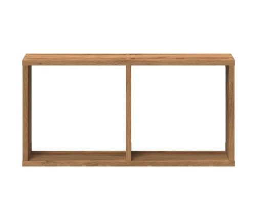 Armario de pared madera ingeniería roble artesanal 60x16x30 cm