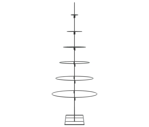 Árbol de Navidad para decoración metal negro 150 cm