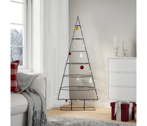 Árbol de Navidad para decoración metal negro 150 cm