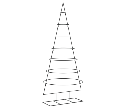 Árbol de Navidad para decoración metal negro 180 cm