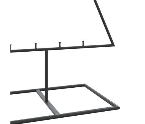 Árbol de Navidad para decoración metal negro 150 cm