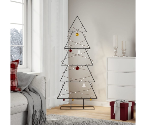 Árbol de Navidad para decoración metal negro 150 cm