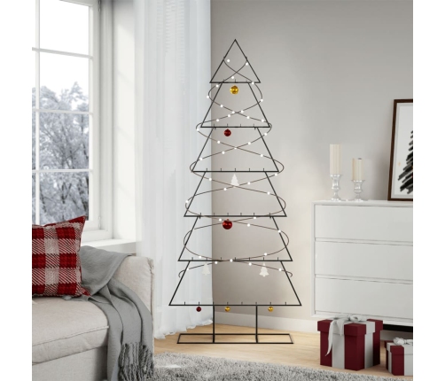 Árbol de Navidad para decoración metal negro 180 cm