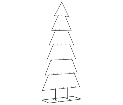 Árbol de Navidad para decoración metal negro 210 cm