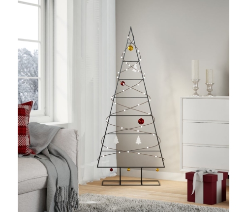 Árbol de Navidad para decoración metal negro 150 cm