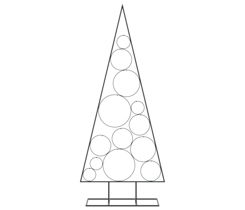 Árbol de Navidad para decoración metal negro 150 cm