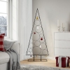 Árbol de Navidad para decoración metal negro 150 cm