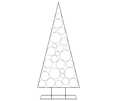 Árbol de Navidad para decoración metal negro 210 cm