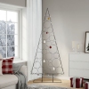 Árbol de Navidad para decoración metal negro 210 cm