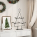 Árbol de Navidad para decoración metal negro 75 cm