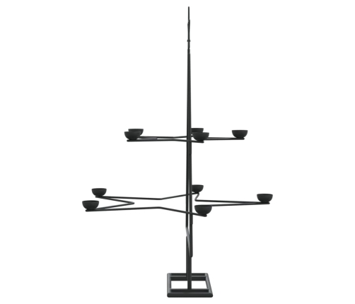 Árbol de Navidad para decoración metal negro 75 cm