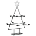 Árbol de Navidad para decoración metal negro 75 cm