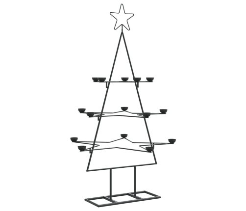 Árbol de Navidad para decoración metal negro 105 cm