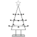 Árbol de Navidad para decoración metal negro 105 cm