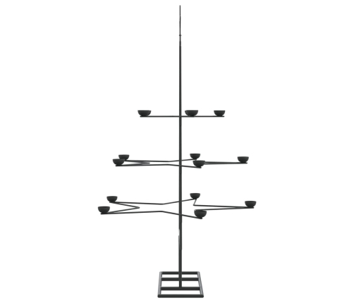 Árbol de Navidad para decoración metal negro 105 cm