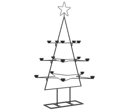 Árbol de Navidad para decoración metal negro 105 cm