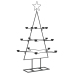 Árbol de Navidad para decoración metal negro 105 cm