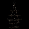 Árbol de Navidad para decoración metal negro 105 cm