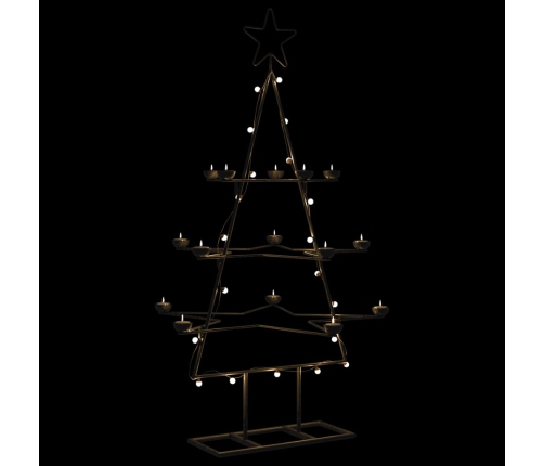 Árbol de Navidad para decoración metal negro 105 cm