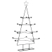 Árbol de Navidad para decoración metal negro 140 cm