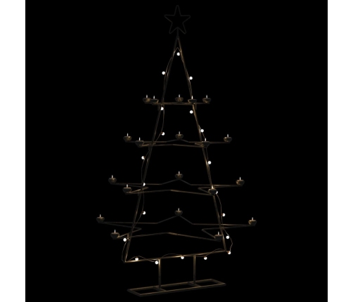 Árbol de Navidad para decoración metal negro 140 cm