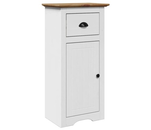 Mueble de baño BODO blanco y marrón 44x30x90 cm