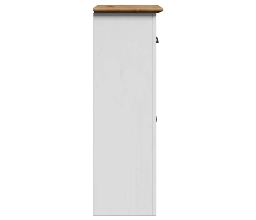 Mueble de baño BODO blanco y marrón 44x30x90 cm