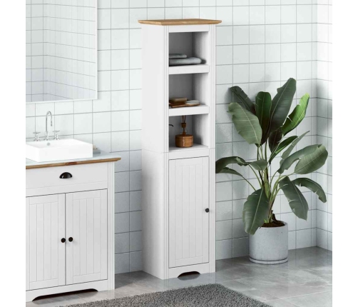 Mueble de baño BODO blanco y marrón 44x30x160 cm