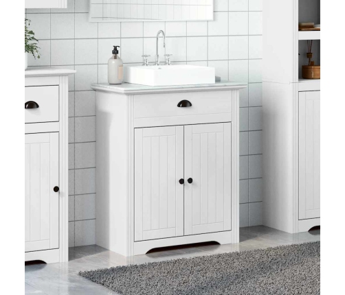 Mueble de baño con lavabo BODO blanco 70x35x80 cm