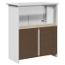 Mueble de baño con lavabo BODO blanco 70x35x80 cm