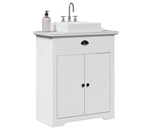 Mueble de baño con lavabo BODO blanco 70x35x80 cm