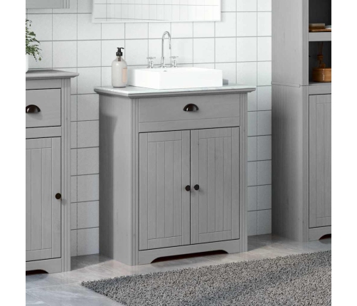 Mueble de baño con lavabo BODO gris 70x35x80 cm