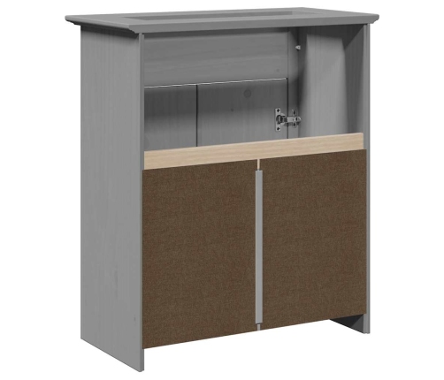 Mueble de baño con lavabo BODO gris 70x35x80 cm