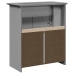 Mueble de baño con lavabo BODO gris 70x35x80 cm