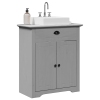 Mueble de baño con lavabo BODO gris 70x35x80 cm