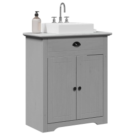 Mueble de baño con lavabo BODO gris 70x35x80 cm