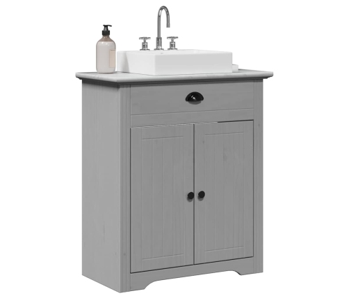 Mueble de baño con lavabo BODO gris 70x35x80 cm