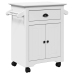 Carrito de cocina BODO blanco 72x45x80 cm