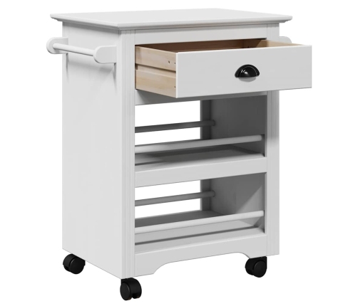 Carrito de cocina BODO blanco 67,5x45x80 cm