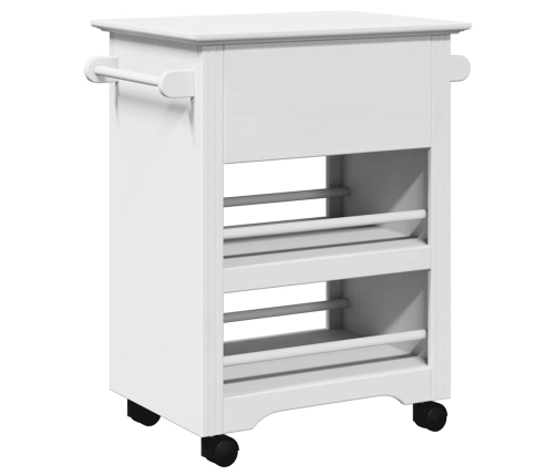 Carrito de cocina BODO blanco 67,5x45x80 cm