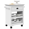 Carrito de cocina BODO blanco 67,5x45x80 cm