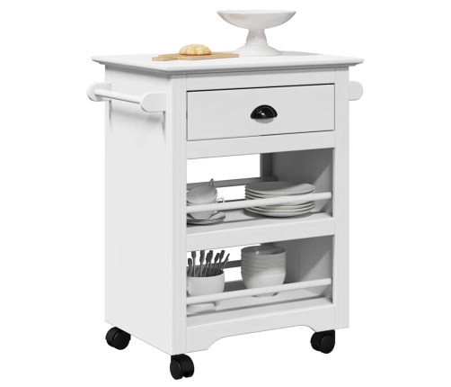 Carrito de cocina BODO blanco 67,5x45x80 cm