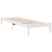 Cama extralarga sin colchón madera maciza pino blanca 80x210 cm