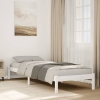 Cama extralarga sin colchón madera maciza pino blanca 80x210 cm