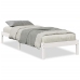 Cama extralarga sin colchón madera maciza pino blanca 90x210 cm