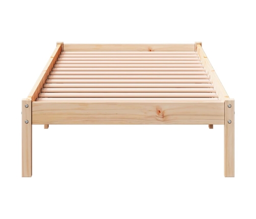 Cama extralarga sin colchón madera maciza de pino 100x210 cm