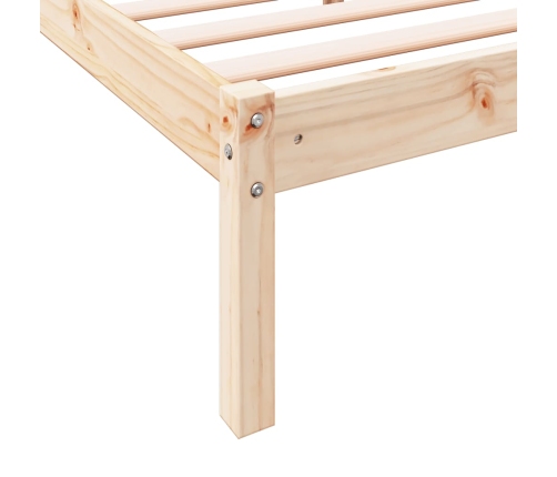 Cama extralarga sin colchón madera maciza de pino 100x210 cm