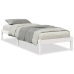 Cama extralarga sin colchón madera maciza pino blanca 100x210cm