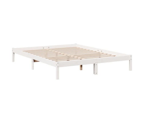 Cama extralarga sin colchón madera maciza pino blanca 80x210 cm