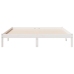 Cama extralarga sin colchón madera maciza pino blanca 80x210 cm